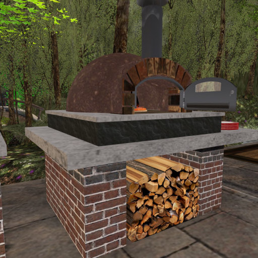 Second Life Marketplace Outdoor Kitchen Pizza Oven